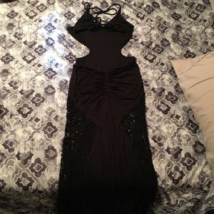 Sky dress cut out waist and tie back . Very sexy